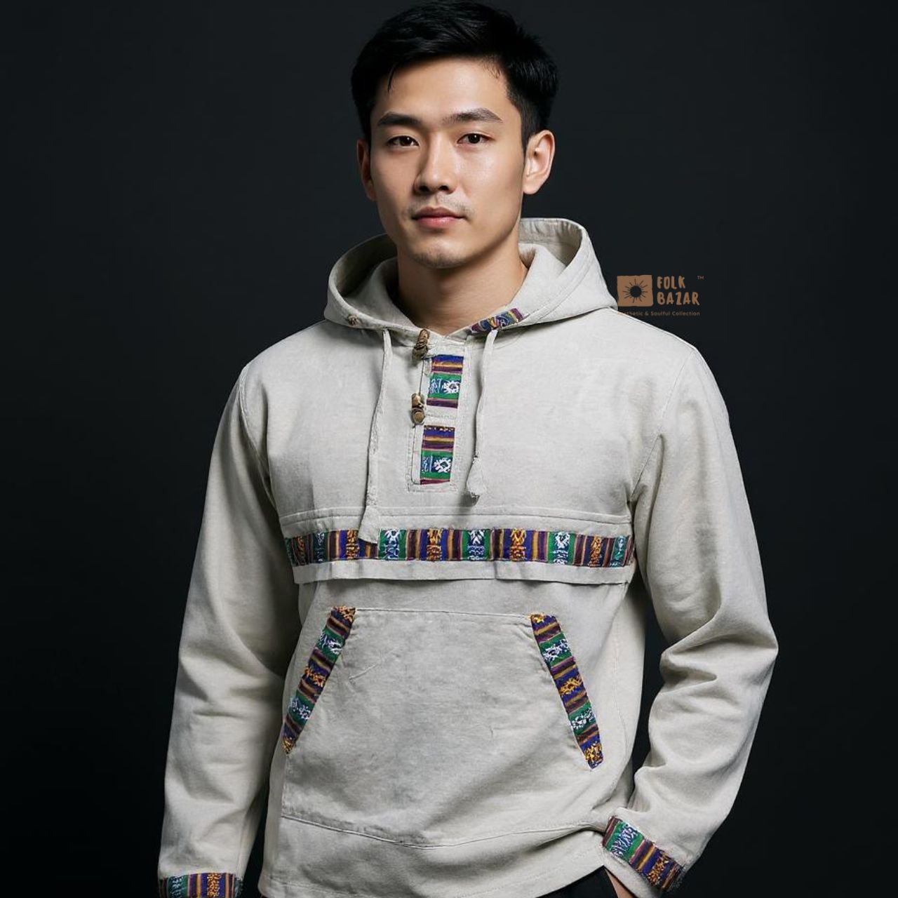 Unisex Cotton Hoodie - Grey